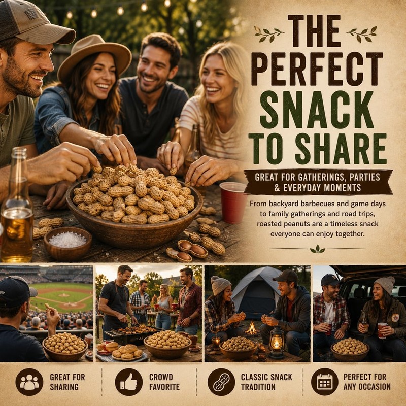 Roasted Unsalted Peanuts 2 LB Bulk Whole Snack Healthy Natural Protein On The Go gallery