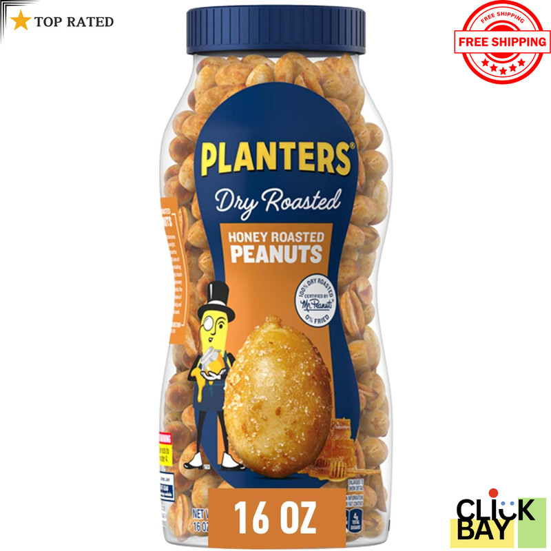 Planters Salted Dry Roasted Peanuts 16 oz ( Free Shipping).