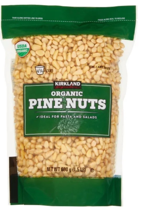 Kirkland Signature Organic Pine Nuts 1.5 lb Each (680g)