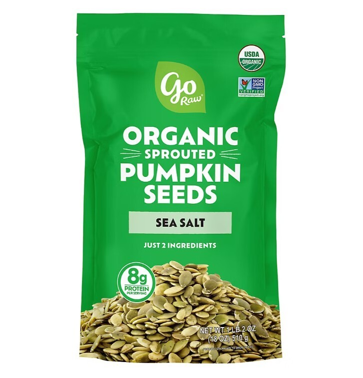 Go Raw Organic Sprouted Pumpkin Seeds with Sea Salt, 18 oz.