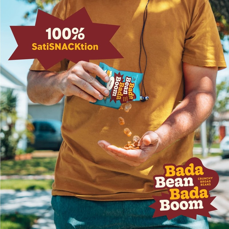 High Protein Plant-Based Snacks - Bada Bean, 100 Calorie Crunch, Sea Salt Flavor gallery