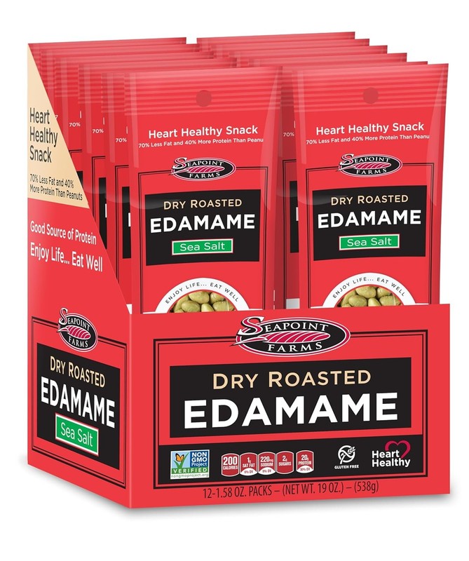 Dry Roasted Crunchy Edamame Plant Based Snack 14g Protein 2 Ingredients Vegan gallery