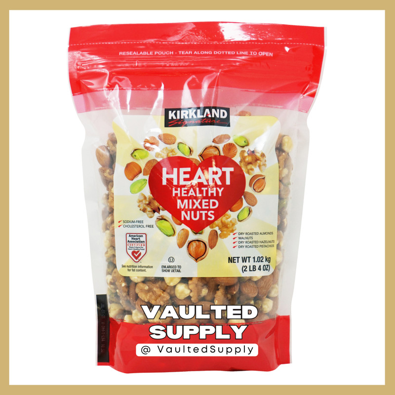 Kirkland Signature Heart Healthy Mixed Nuts, 36 oz – Almonds, Walnuts, Hazelnuts