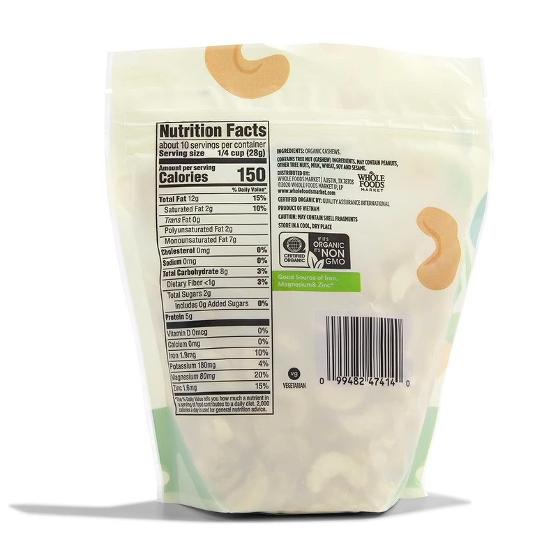 Organic Cashews, 10 Ounce gallery