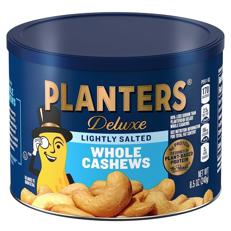 Lightly Salted Whole Cashews 8.5 oz Canister gallery
