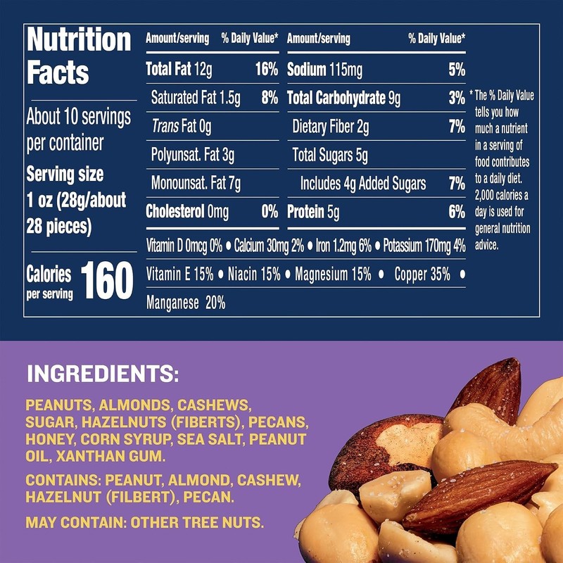 Irresistible Honey Roasted Nuts Collection, 10 oz x 6 Pack gallery