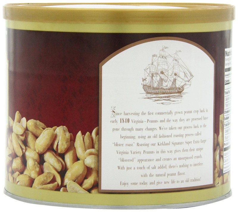 Kirkland Super XL VA Peanuts 40 oz Light Brown Roasted Snack Nuts gallery