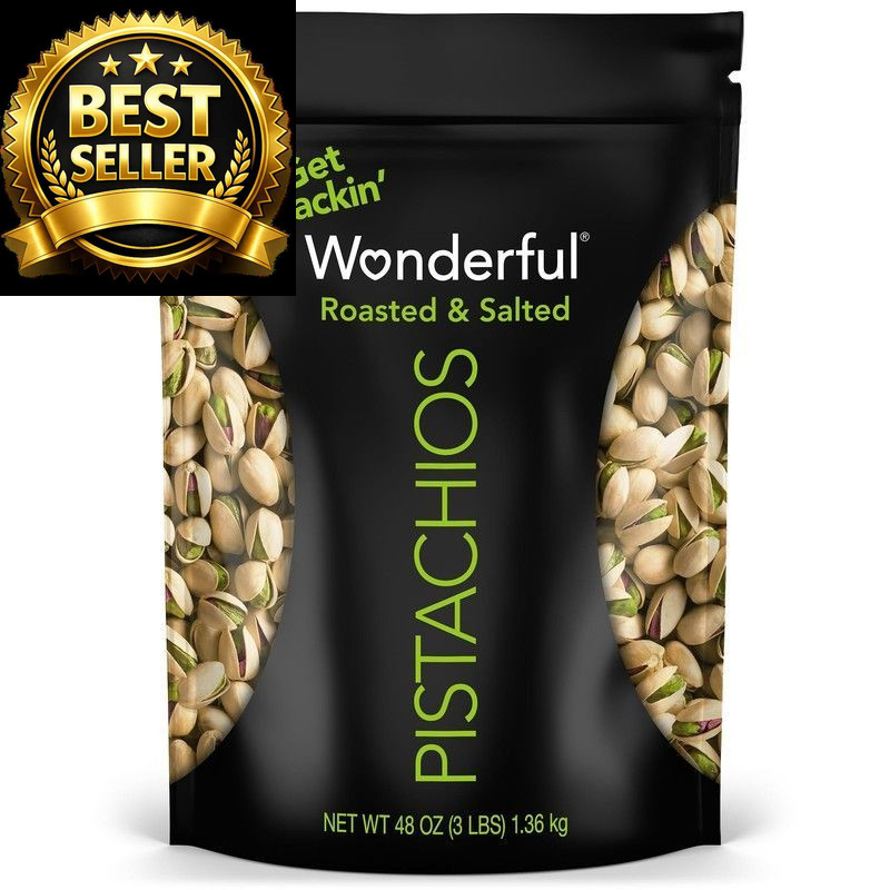 Wonderful Pistachios In Shell, Roasted & Salted Nuts, 48 Ounce 48 gallery