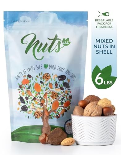 Mixed Nuts In Shell - Almonds, Walnuts, Pecans, Hazelnuts, Brazil Nuts | No Addi gallery