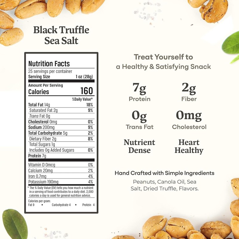 Indulge in 25oz Black Truffle Virginia Peanuts - Gourmet Snack Experience gallery