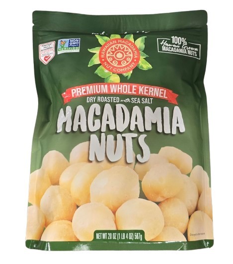 Macadamia Nuts Premium Whole Kernel Dry Roasted with Sea Salt – 20oz