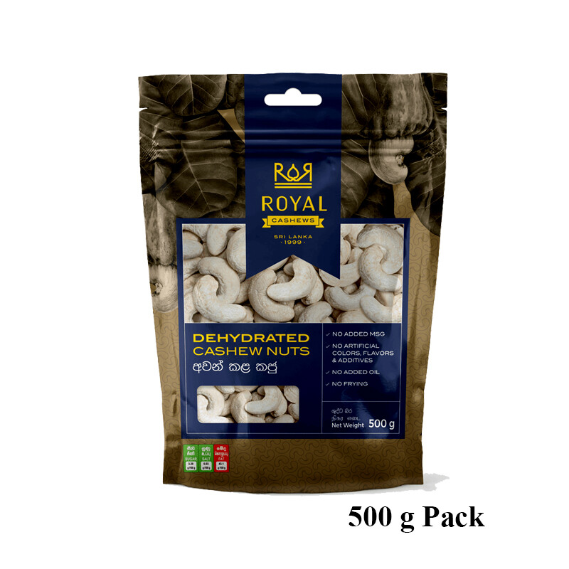 Cashew Nuts Dehydrated Pure Natural Whole Organic Ceylon Pack/Bottle 250g 500g