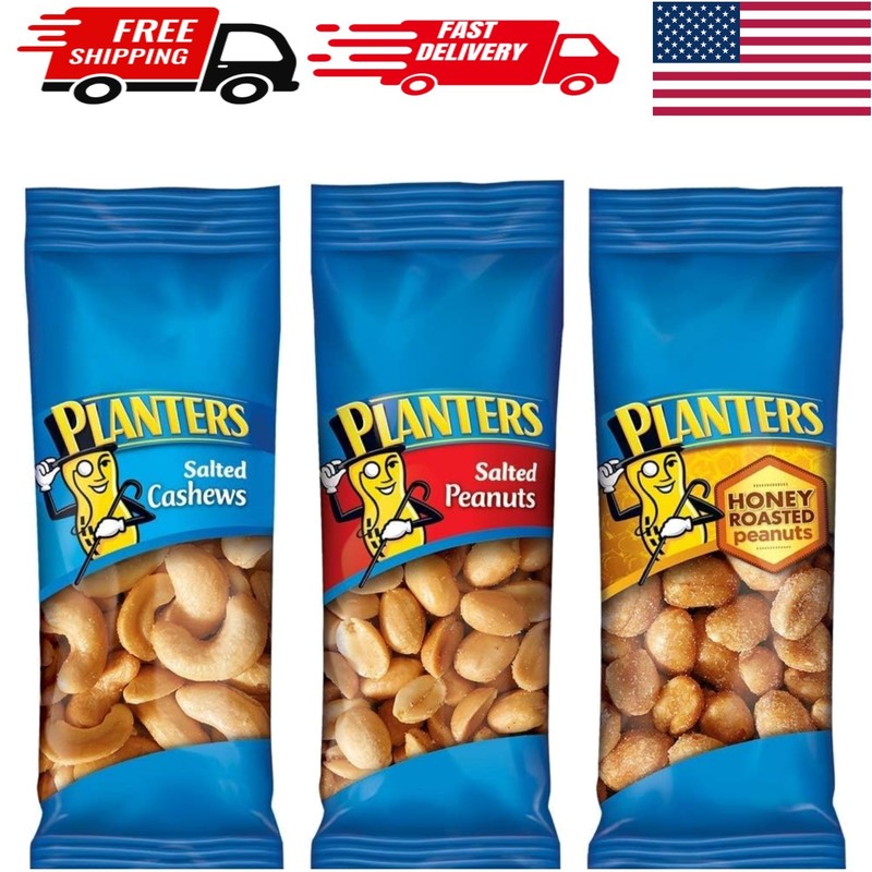 Kosher Variety Snack Pack – Salted Cashews, Peanuts & Honey Roasted Peanuts