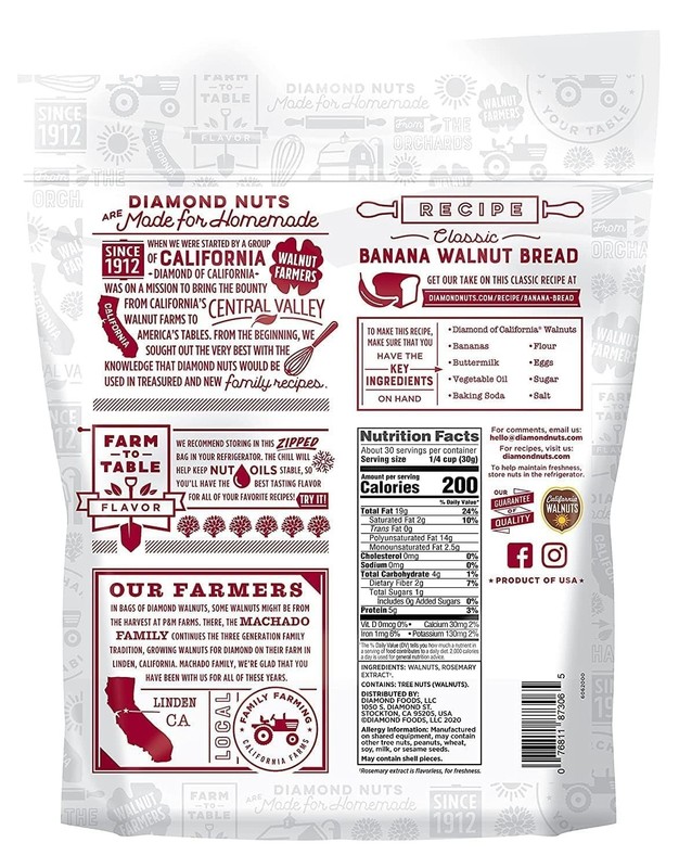 Shelled Walnuts, 5g Protein, 32 oz Bag gallery