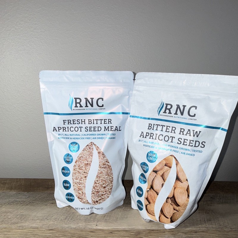 RNC Bitter Raw Apricot Seeds Whole 16 oz (454 g) Non-GMO Vegan Kosher
