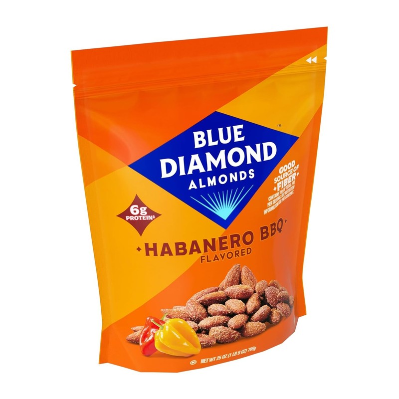 Blue Diamond Almonds Habanero BBQ Flavored Snack Nuts, 25 Oz Resealable Bag (Pac gallery