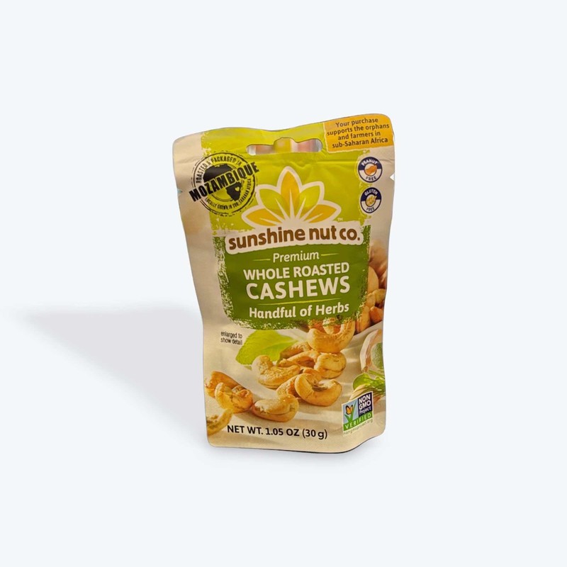 Sunshine Nut Whole Roasted Cashew Herb 1.05 Oz