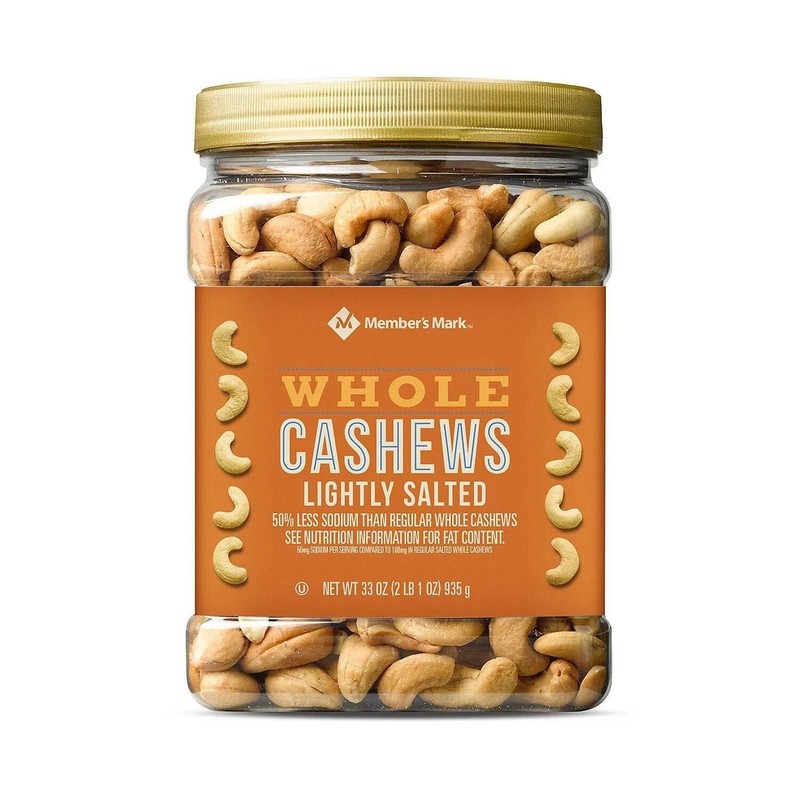 Member’s Mark Lightly Salted Whole Cashews, 33 oz