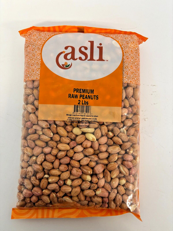 Premium Raw Peanuts, 2lbs, Asli Fine Foods