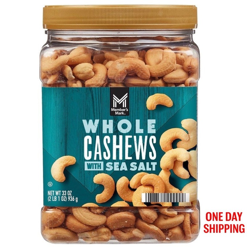 Member’s Mark Roasted Whole Cashews with Sea Salt (33 oz.)