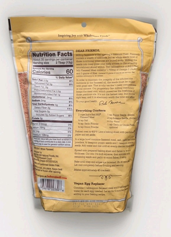 Bob'S Red Mill Premium Whole Ground Flaxseed Meal 16 Oz gallery
