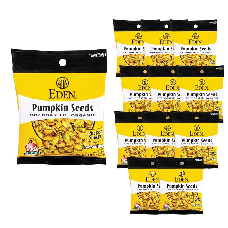 Eden Organic Pumpkin Seeds, 1 oz (12-Pack Case)
