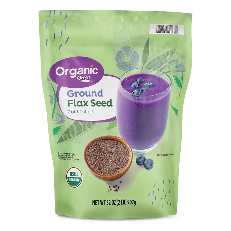 Organic Ground Flax Seed 32 oz 907g USDA Certified Allergen-Free High Fiber Rich