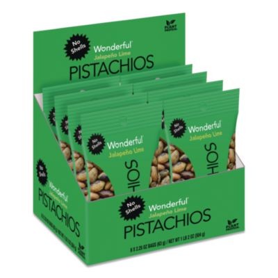 Everybodys Nuts PAR70154 Pistachios Jalapeno Lime 2.25 Oz Pouch