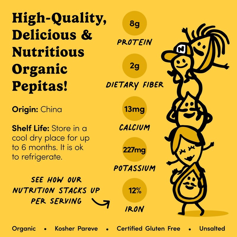 – Organic Pumpkin Seeds – 2 Lb Bag, No Shell Pumpkin Seeds Organic, Healthy Snac gallery