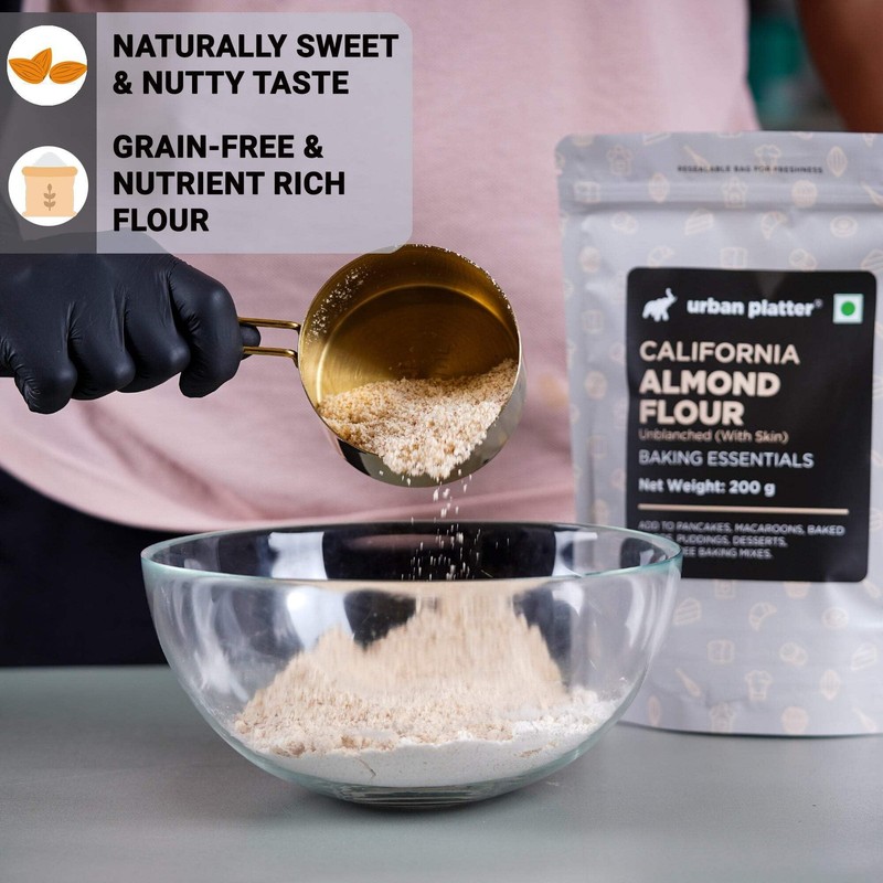 Urban Platter Natural Almond Flour, 200 g gallery