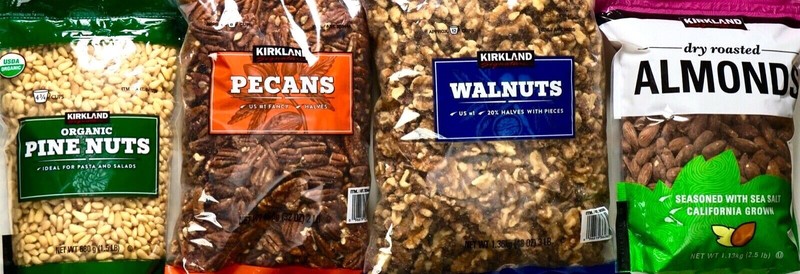 Kirkland Signature Walnuts, Almonds, Pecan Halves or Organic Pine Nuts