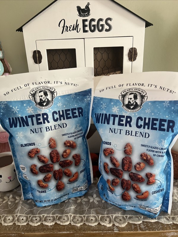 Pear's Snacks Winter Cheer Nut Blend 22 Ounce Bag EXP 11/2026 (2 Bags)