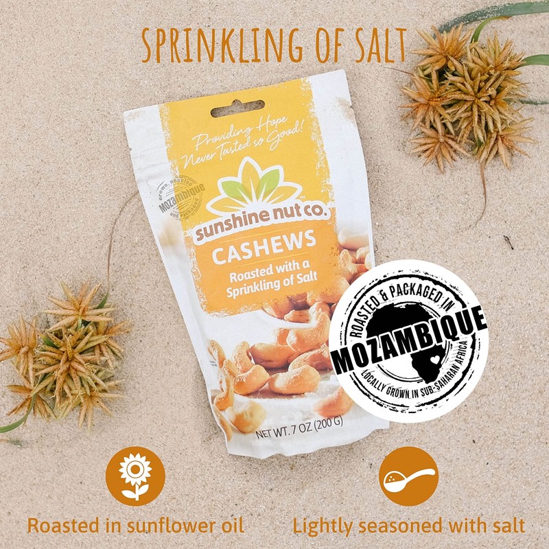 Sunshine Nut Company Whole Roasted Lightly Salted Cashews Sprinkling Of Salt gallery