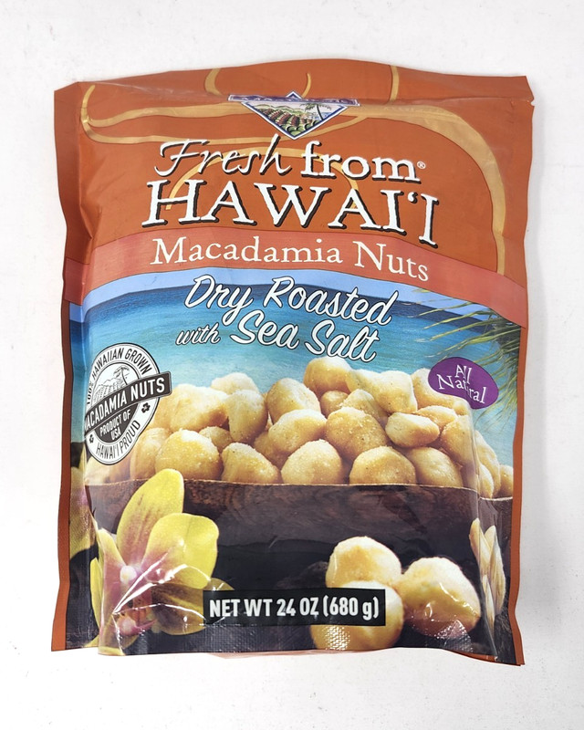 MacFarms Hawaii Macadamia Nuts Dry Roasted with Sea Salt 24oz Bag - BB 08/2026 gallery