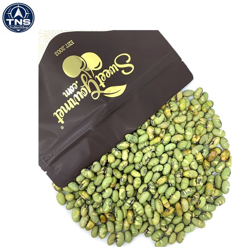 Lightly Salted Dry Roasted Imported Edamame Green Soybeans | 1 Pound
