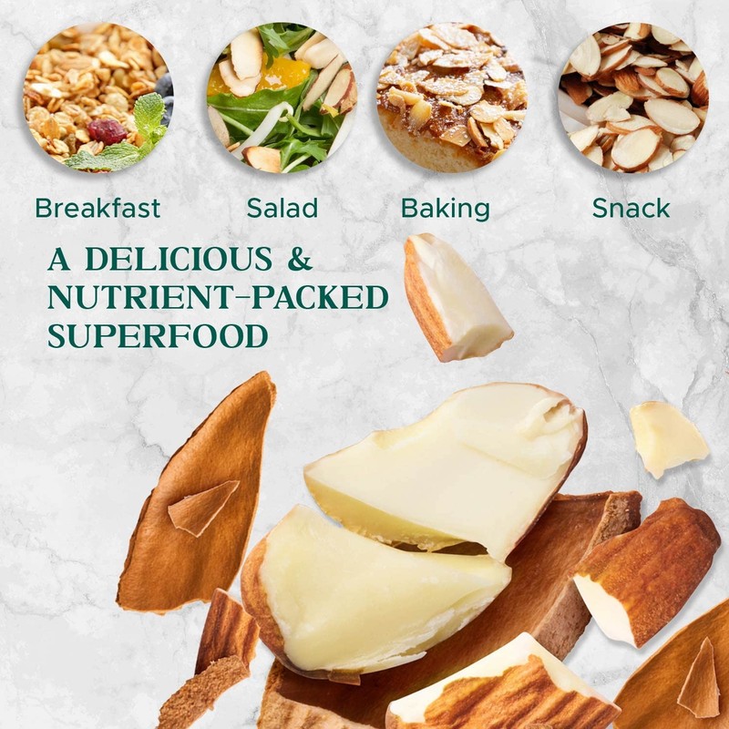 Premium Raw Unsalted Sliced Almonds 16oz (1 lb) | Superior Gourmet 1 Pound gallery