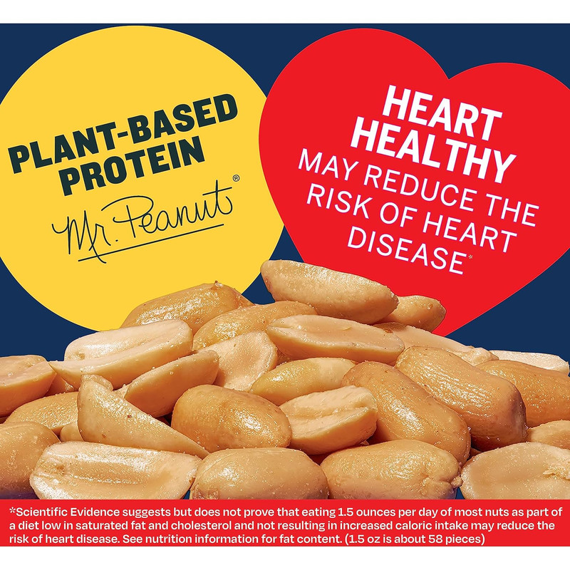 Salted Cocktail Peanuts, Plant-Based Protein, Bold & Savory Party Snacks, Peanut gallery