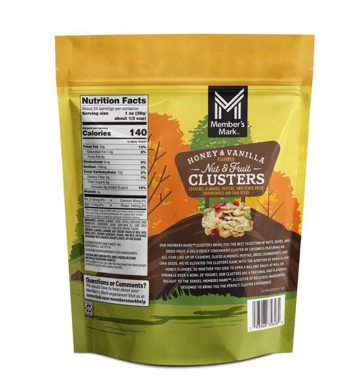 Member's Mark Honey Vanilla Nut and Fruit Clusters, (24 oz.) FRESH gallery