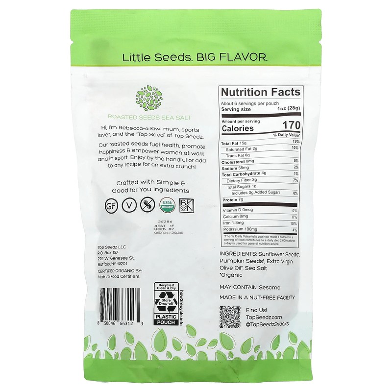 Roasted Seeds Sunflower & Pumpkin, Sea Salt, 6 oz (198 g) gallery