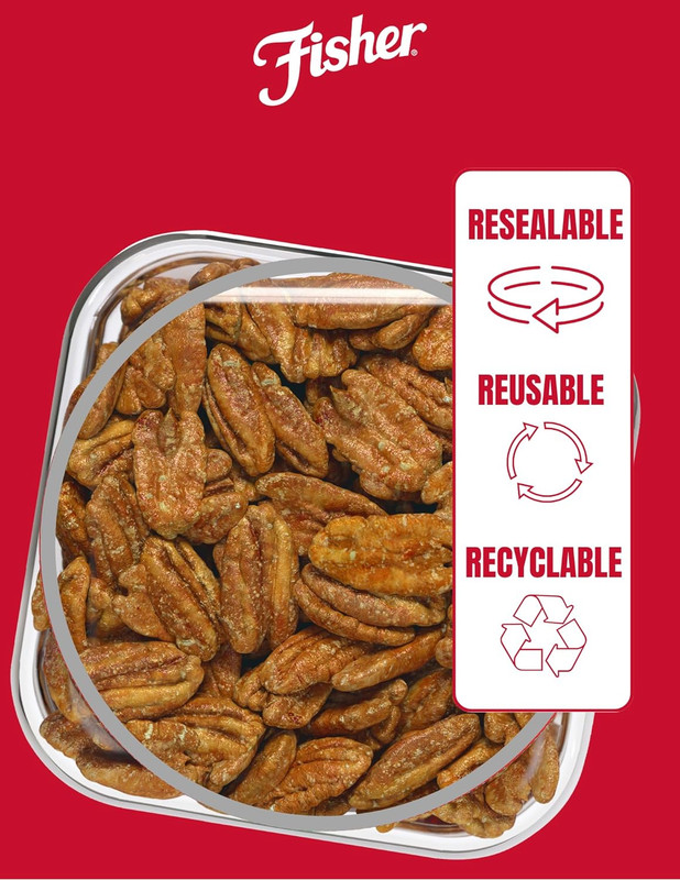 Snack Glazed Pecans Candied, 24 Oz (Pack of 1), Junior Mammoth Candied Pecans, P gallery