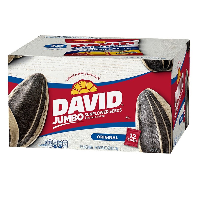 David Jumbo Sunflower Seeds (5.25 oz., 12 ct.) 2ct = 24