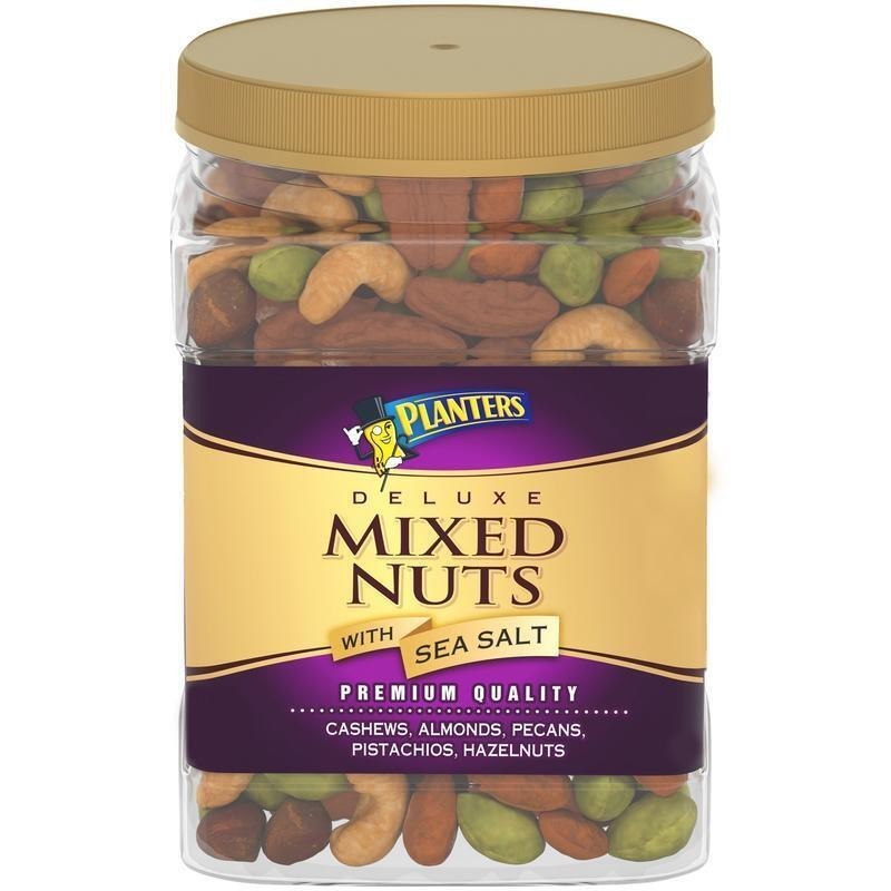 Delicious Salted Mixed Nuts Plant-Based Protein Kosher Party Snack 34oz New gallery