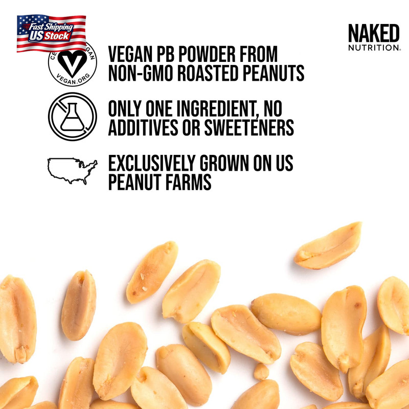 2 LB Powdered Peanut Butter from US Farms – Bulk, Only 1 Ingredient - Roasted Pe gallery