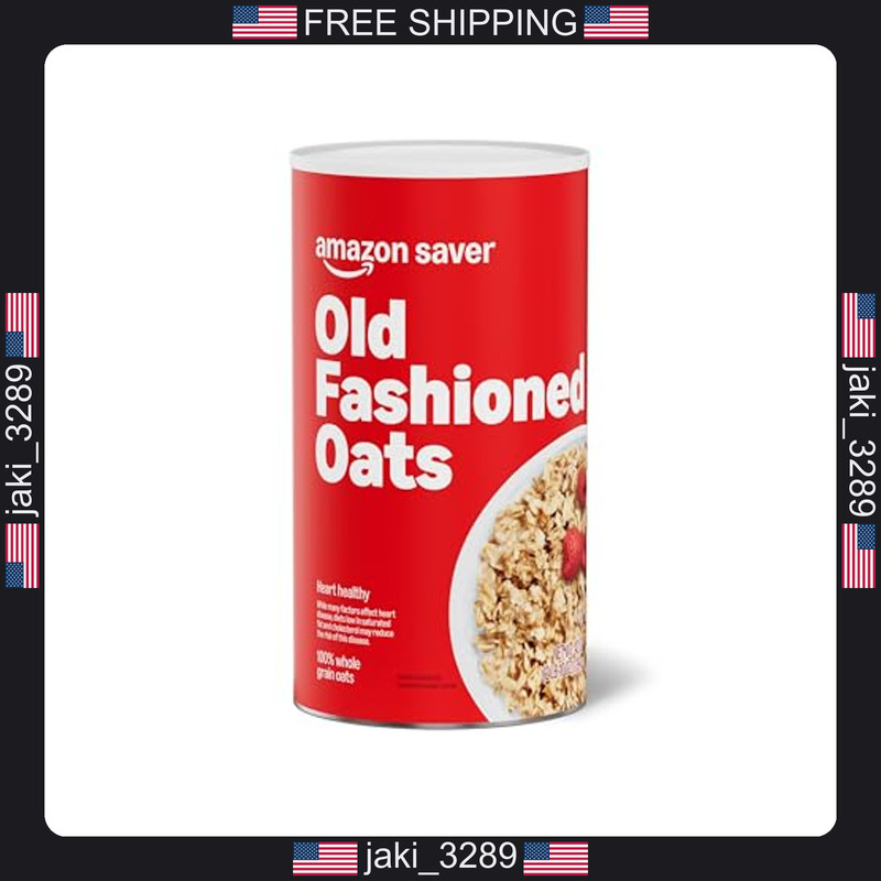 Amazon Saver, Whole Grain Old Fashioned Oats, 2.6 Lb