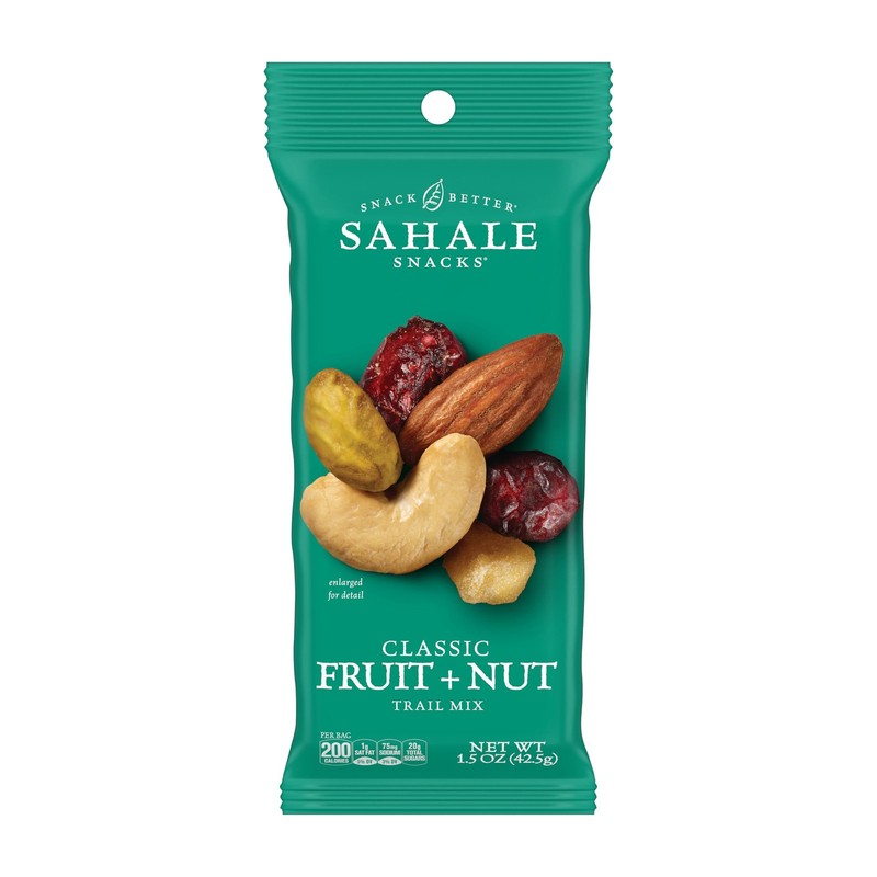 Classic Fruit and Nut Trail Mix, 1.5 Oz Grab & Go Bags (18 Packs) – Dry-Roast…