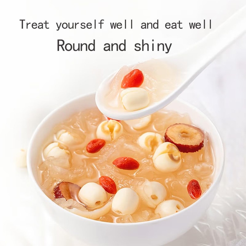 Dried Lotus Seeds 1lb White Lotus Seed without Cores Cooking Porridge and Sou... gallery