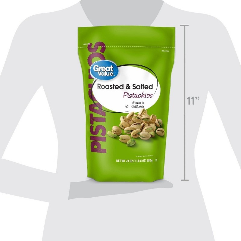 Roasted and Salted Pistachios 24 oz Bulk Shelled Nuts Healthy Snack Natural gallery