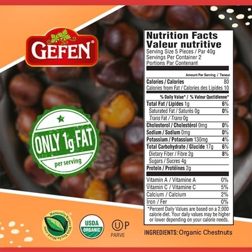 Organic Whole Peeled Roasted Chestnuts 3oz (24 Pack) | Ready to Eat | Gluten Fre gallery