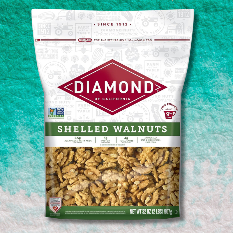 Shelled Walnuts, 5g Protein, 32 oz Bag