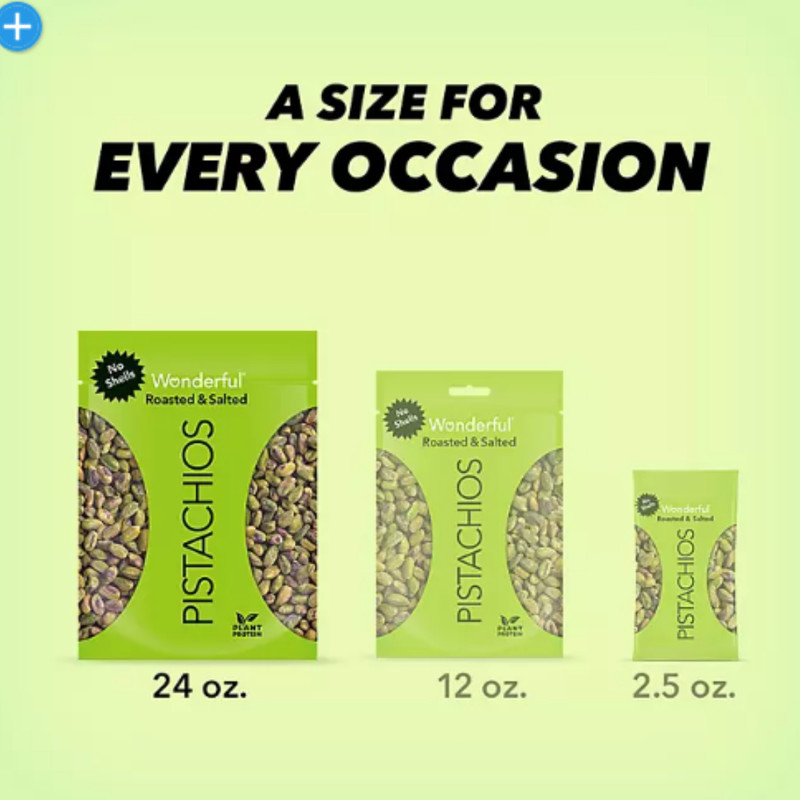 Wonderful Shelled Roasted Salted Pistachios 24 oz gallery